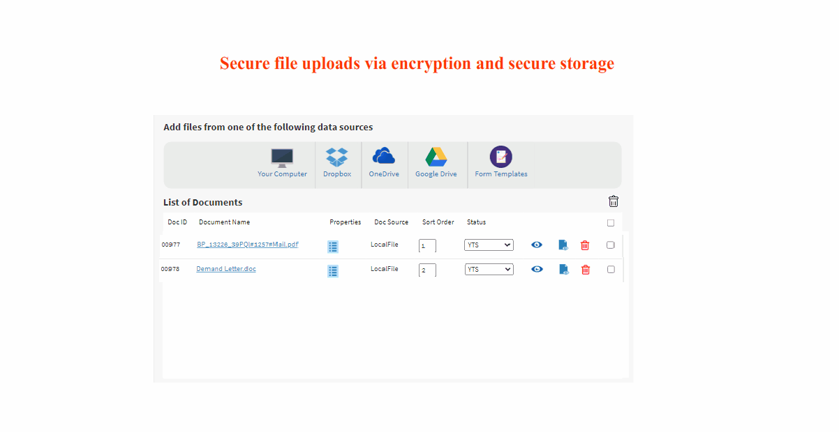 End to end security